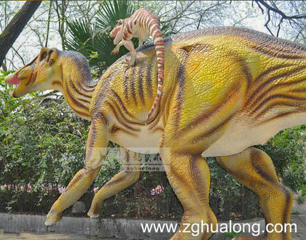 华龙艺术侏罗纪恐龙公园博物馆园林景观仿真慈母龙机模6M