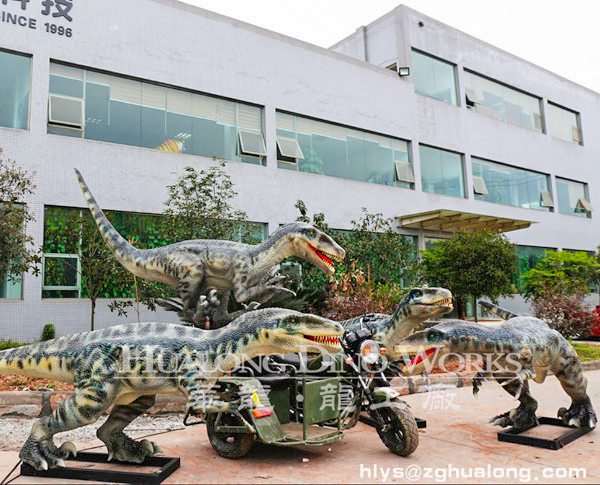 华龙艺术主题公园户外仿真机械恐龙环境道具