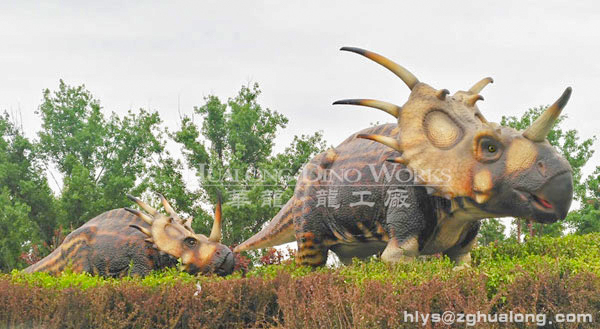 华龙艺术恐龙主题公园大型仿真戟龙8M