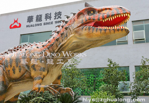 华龙艺术 游乐园大型电动机械恐龙装饰8M