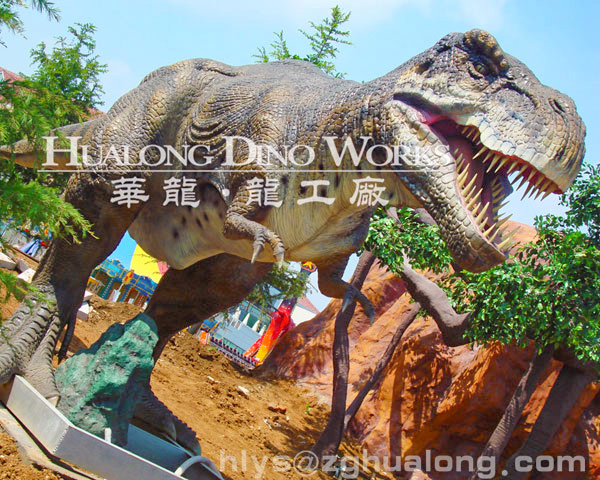 华龙艺术恐龙主题公园大型仿真恐龙机模8M