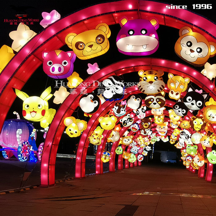 华龙科技春节传统灯组展览、