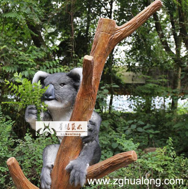 华龙艺术逼真的仿真考拉模型