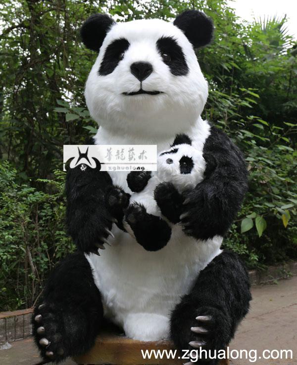 华龙艺术仿真熊猫模型