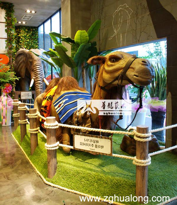 华龙艺术栩栩如生仿真骆驼模型