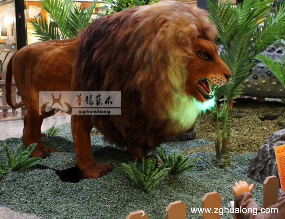 华龙艺术仿真狮子模型