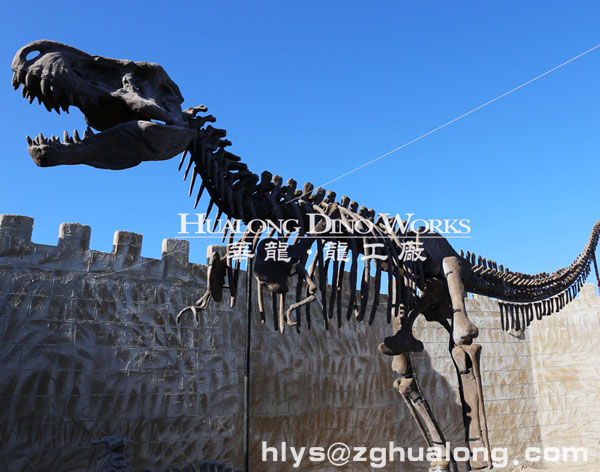 华龙艺术景区大型霸王龙骨架展览