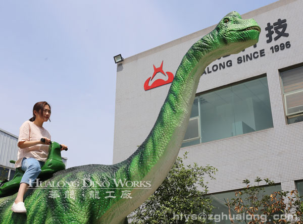 华龙艺术质优的仿真机械坐骑恐龙