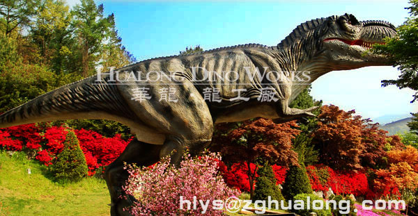 华龙艺术恐龙主题公园 园林摆件仿真电动机械恐龙展20M
