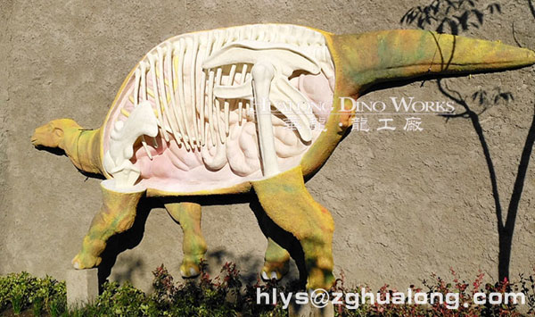 华龙艺术形象逼真雕塑恐龙墙