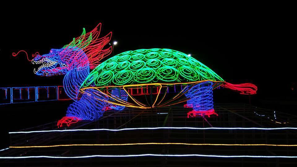 彩灯-恐龙彩灯景观