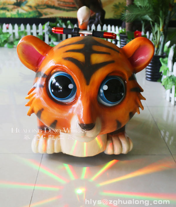 华龙艺术可爱的老虎电瓶小车