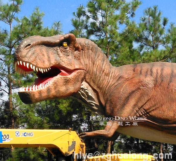 华龙艺术户外景观园林大型仿真霸王龙安装20M