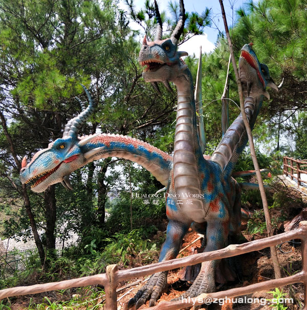 华龙艺术大型栩栩如生仿真飞龙展