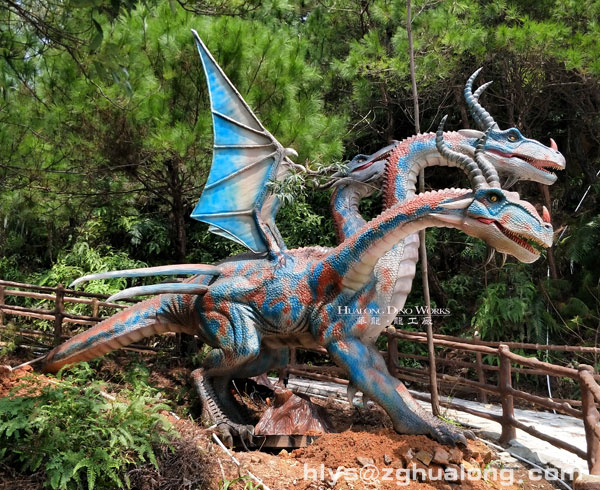 华龙艺术有趣新颖的仿真飞龙模型