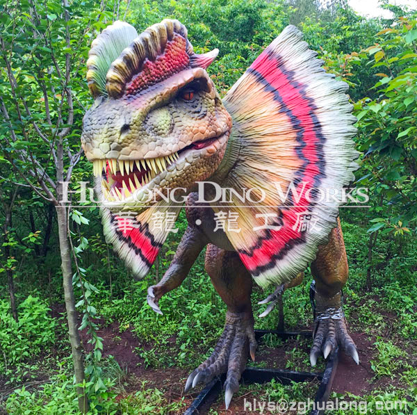 华龙艺术户外园林仿真双冠龙模型6M