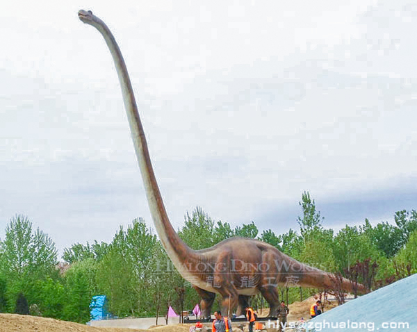  华龙艺术户外景区大型仿真马门溪龙模型30M