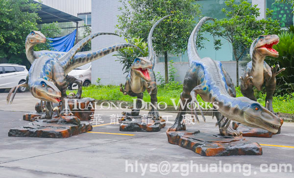 华龙艺术活灵活现仿真迅猛龙模型4M