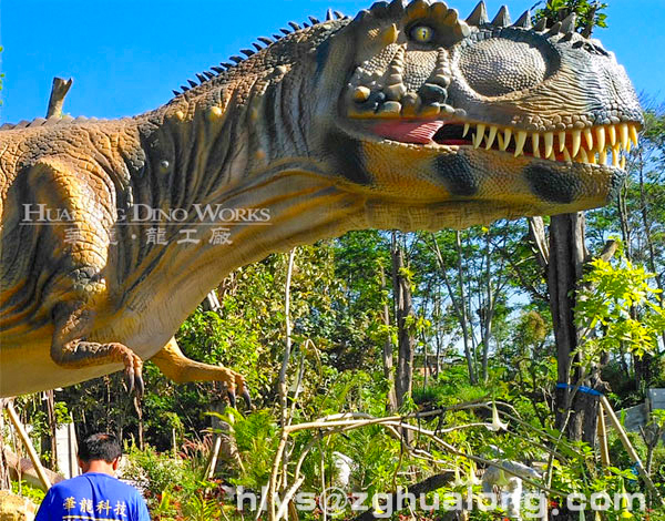 华龙艺术 侏罗纪恐龙公园 户外园林景观大型仿真恐龙摆件18M