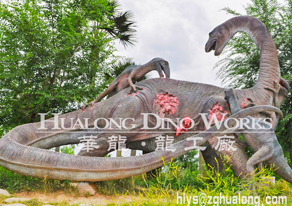 华龙艺术 恐龙主题公园 园林大型仿真恐龙摆件10M