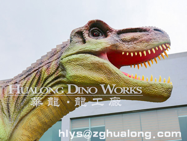 华龙艺术工艺精湛的大型仿真霸王龙机模10M