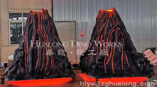 华龙艺术户外景区仿真火山景观