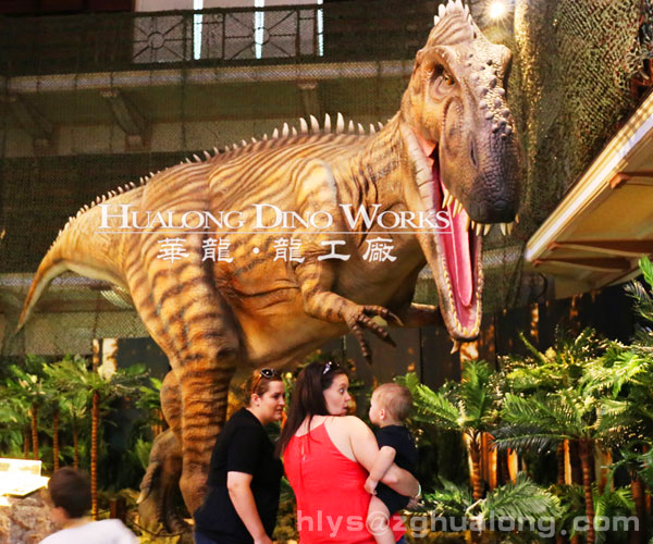 华龙艺术全手定制，能动、能叫仿真鲨齿龙18M