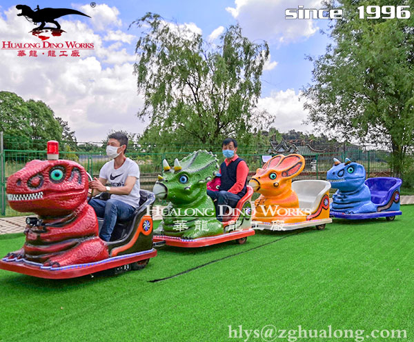 华龙艺术 亲子恐龙乐园游乐设备恐龙小火车