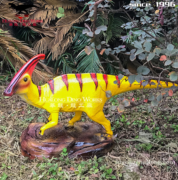 自贡华龙艺术 网红景区玻璃钢恐龙雕塑摆件