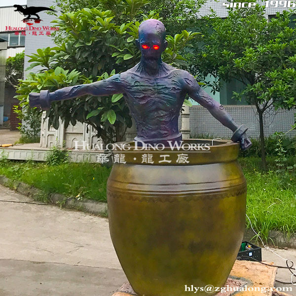 华龙艺术 密室逃脱里的僵尸 鬼怪