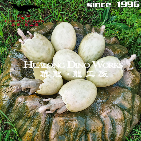 华龙科技 玻璃钢恐龙蛋摆件