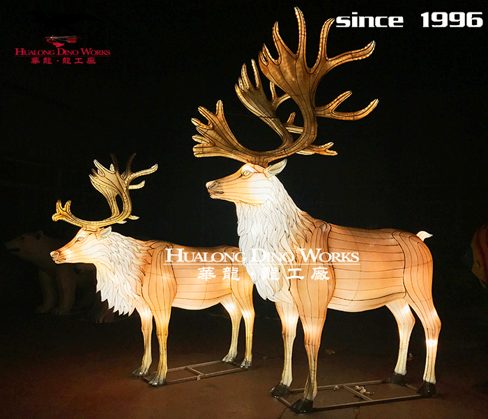 华龙科技 大型动物彩灯主题装饰摆件
