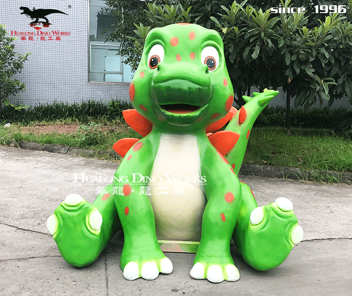 华龙科技 户外亲子乐园卡通恐龙装饰摆件
