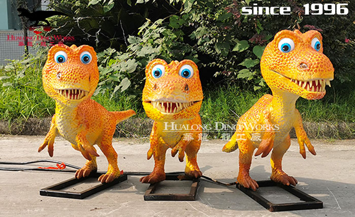 华龙科技 仿真Q版恐龙雕塑模型