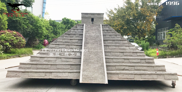 玻璃钢世界名筑玛雅圣庙雕塑模型