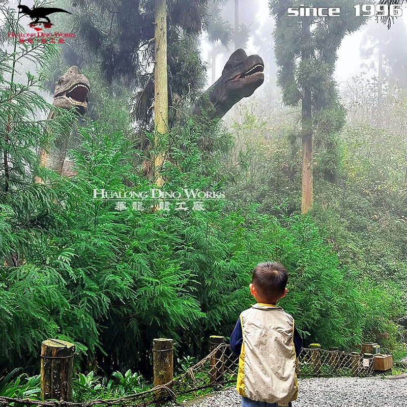 华龙艺术 华龙艺术 仿真机械腕龙模型 可吐烟互动 霸气外观来图定制自贡源头厂家