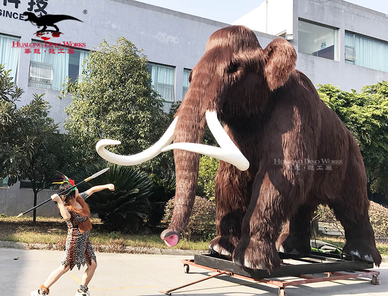 华龙科技 优质逼真的大型仿真猛犸象