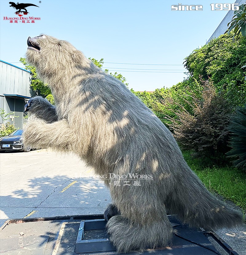华龙艺术沉浸式冰河纪元仿真大地懒互动装置，景区、科技馆、博物馆增收利器