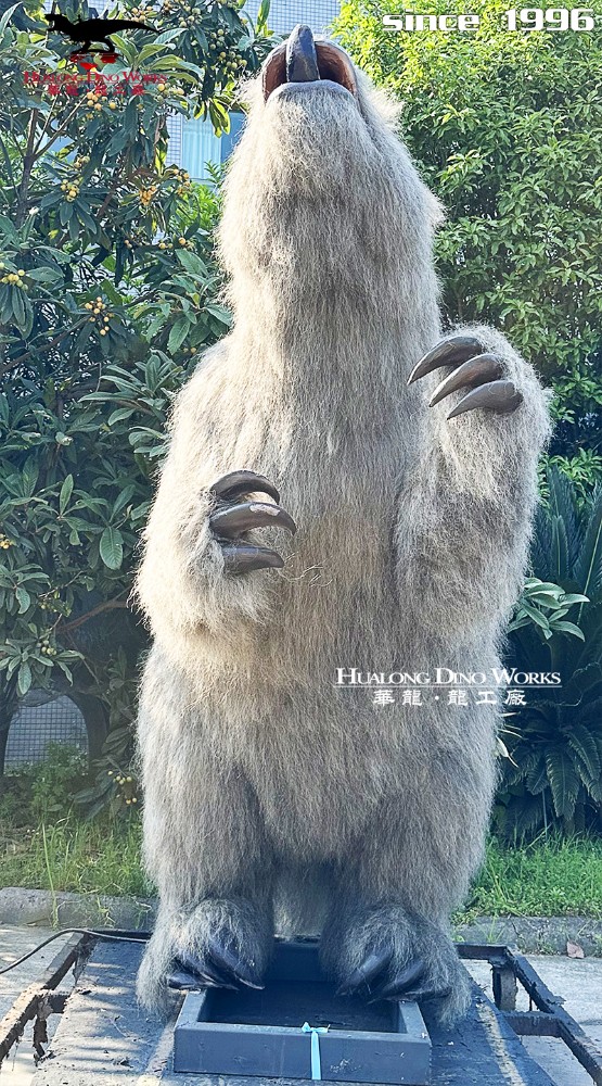 华龙艺术 1:1 复刻史前大地懒，亲子打卡 + 研学科普双流量引爆人气