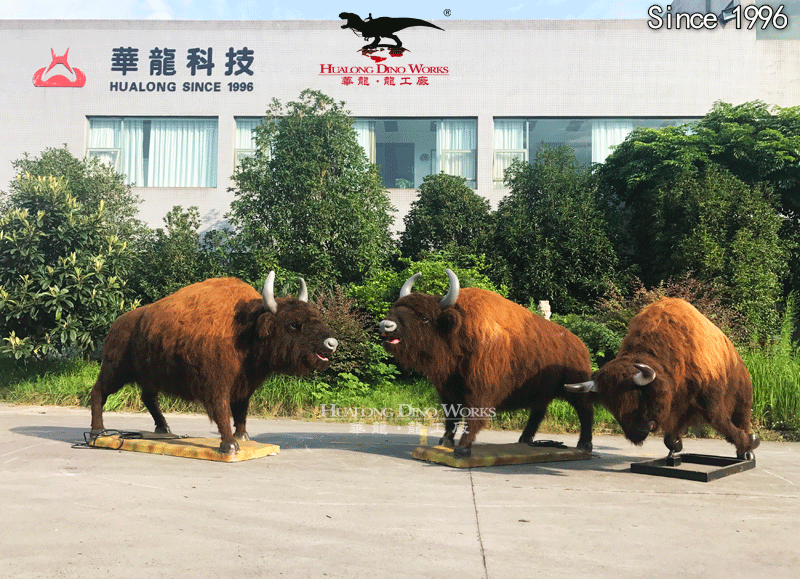 华龙科技 仿真野牛模型制作