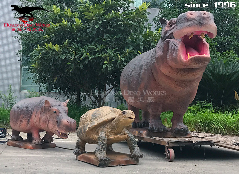 华龙科技 仿真河马模型制作厂家