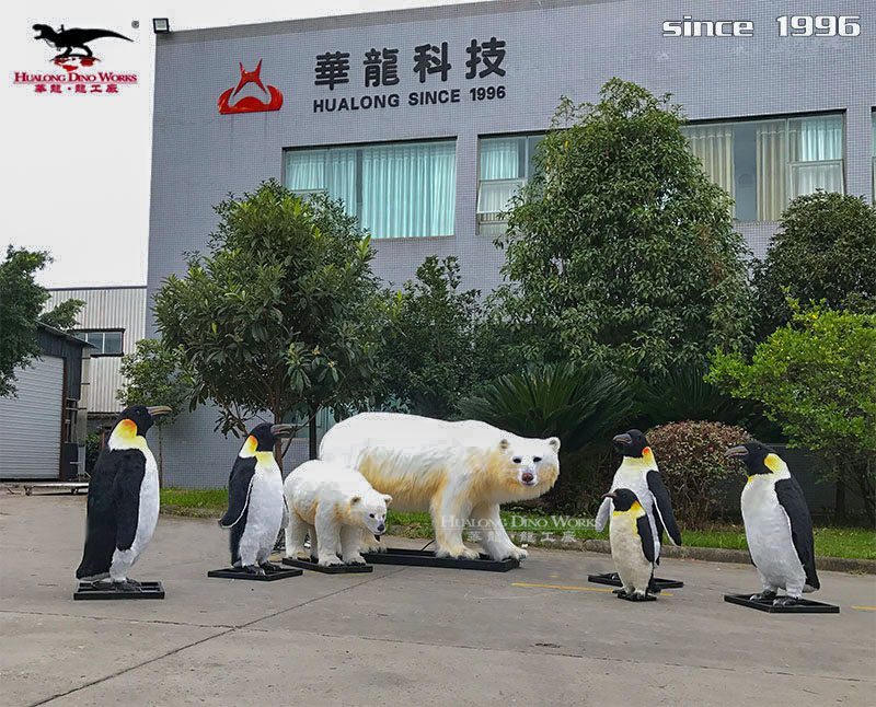 自贡华龙科技  大型仿真皮毛动物雕塑