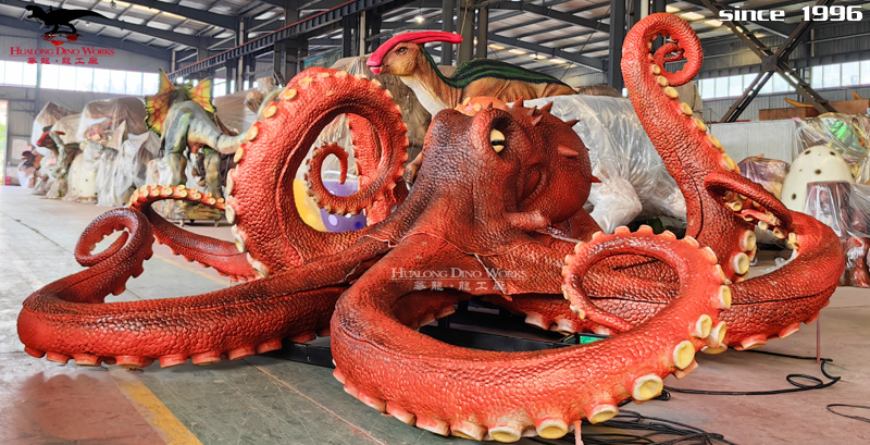华龙艺术   栩栩如生高品质大型仿真章鱼模型制作
