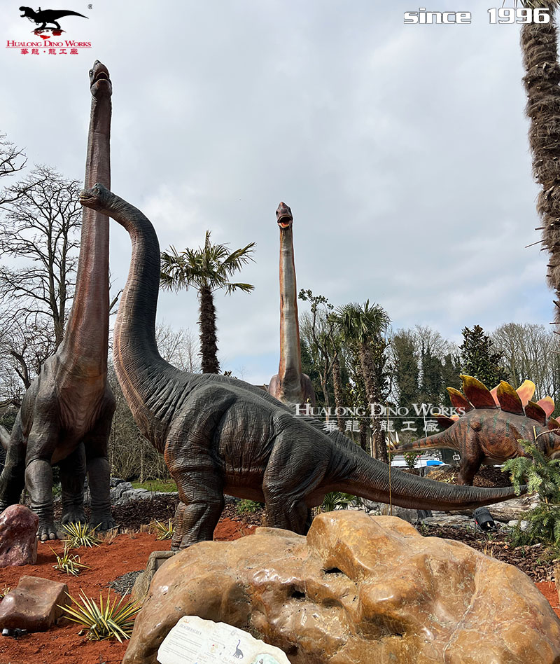 华龙科技 高逼真大型仿真腕龙装饰摆件