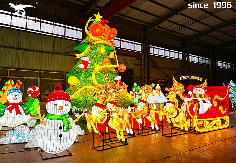 华龙艺术 以光为笔，以夜为幕，打造沉浸式花灯圣诞童话世界