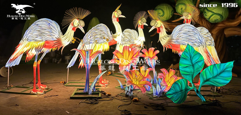 华龙科技 栩栩如生动物花灯模型定制