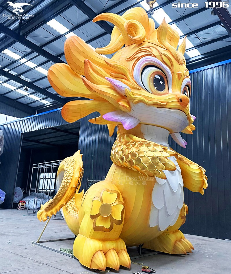 华龙科技  绚丽多彩卡通龙花灯定制