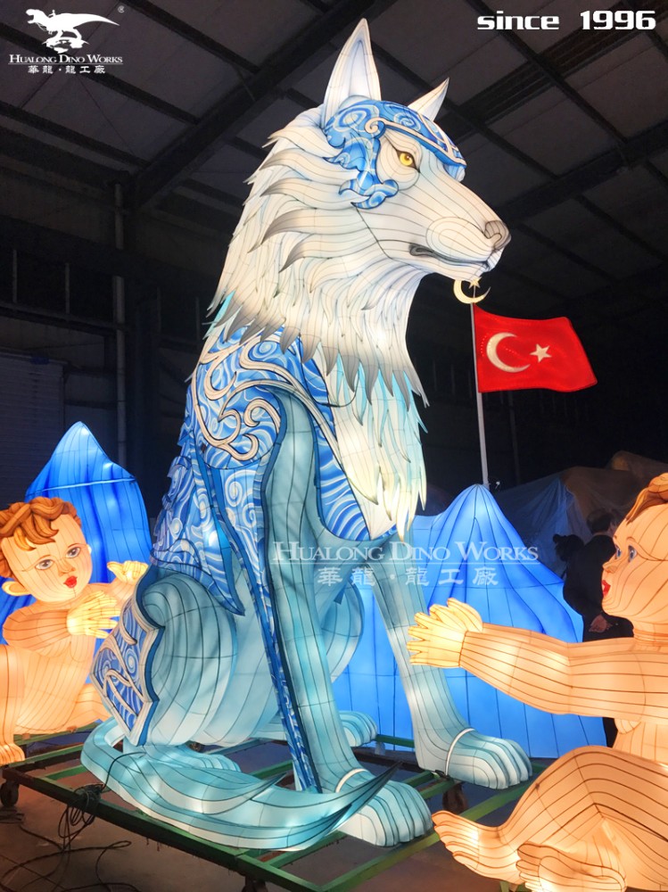 华龙科技   商场美陈道具 彩灯装饰摆件