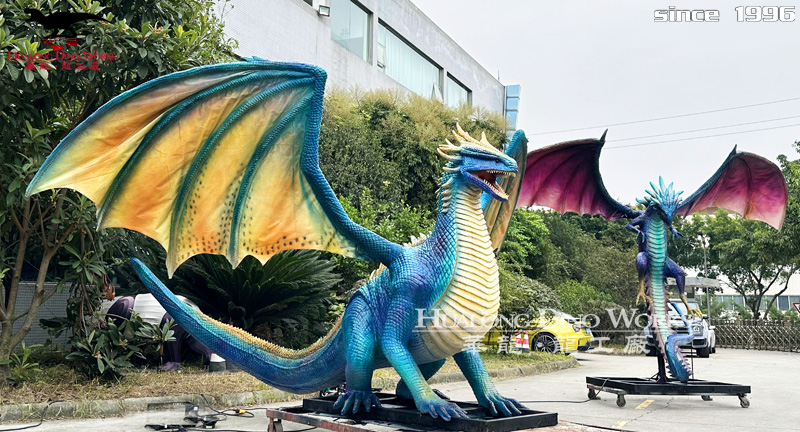 华龙科技 栩栩如生高品质大型西方飞龙