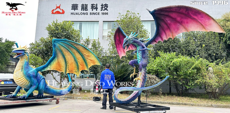 华龙科技  西方神话撒旦飞龙模型定制